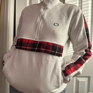 Flannel Accent 1/4 Zip